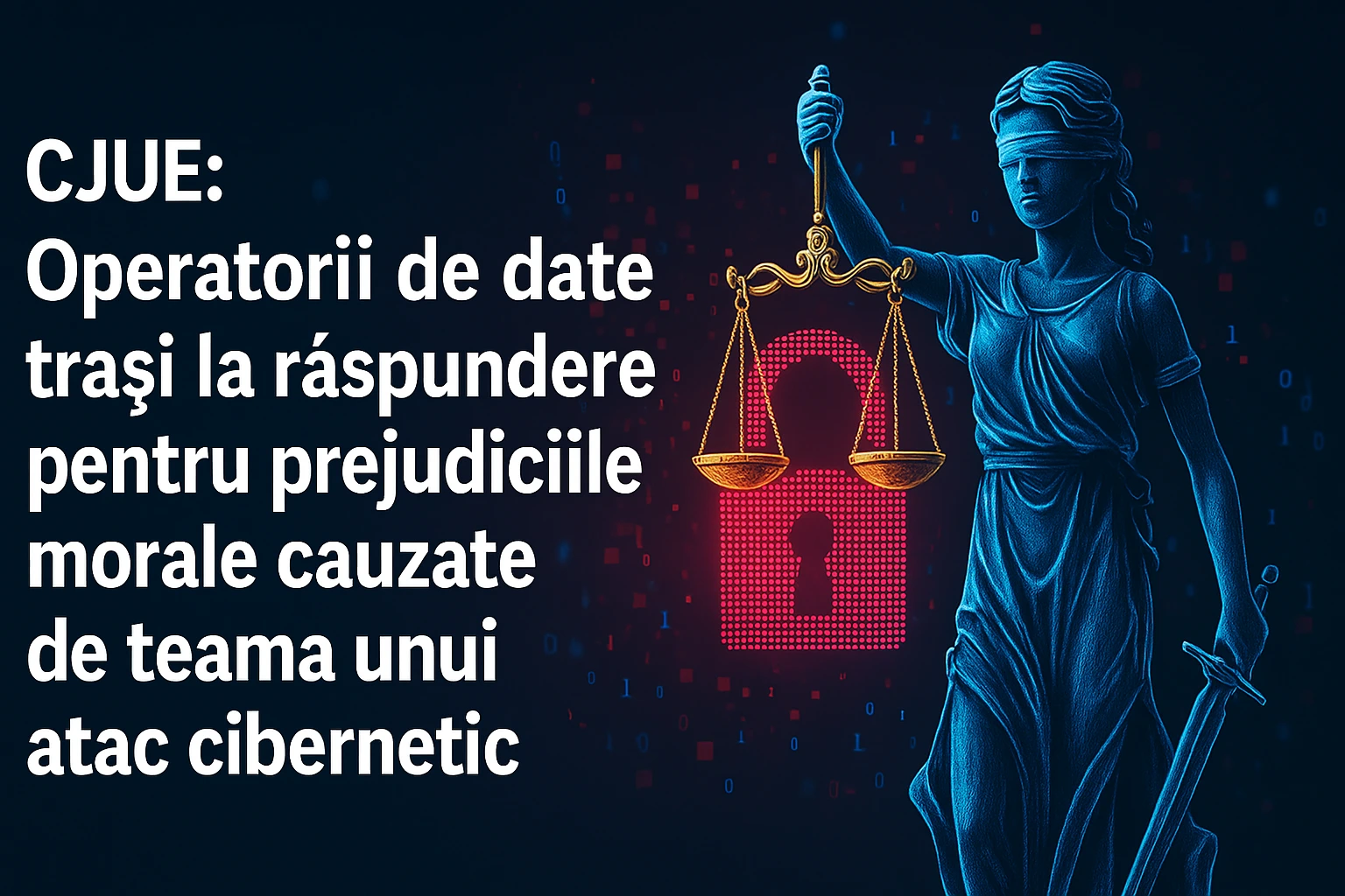 CJUE: Operatorii de date pot fi trași la răspundere pentru prejudiciul moral cauzat de temerea privind consecințele unui atac cibernetic